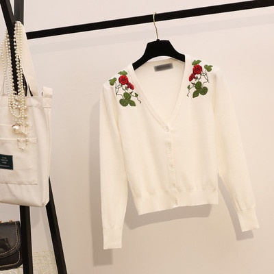 Актуален модел дамска жилетка с бродерия в няколко цвята