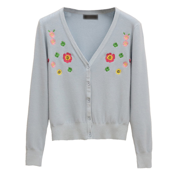 Vesta moderna de dama cu motive florale in cinci culori