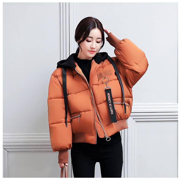 Γυναικείο χειμωνιάτικο μπουφάν με κουκούλα σε τέσσερα χρώματα