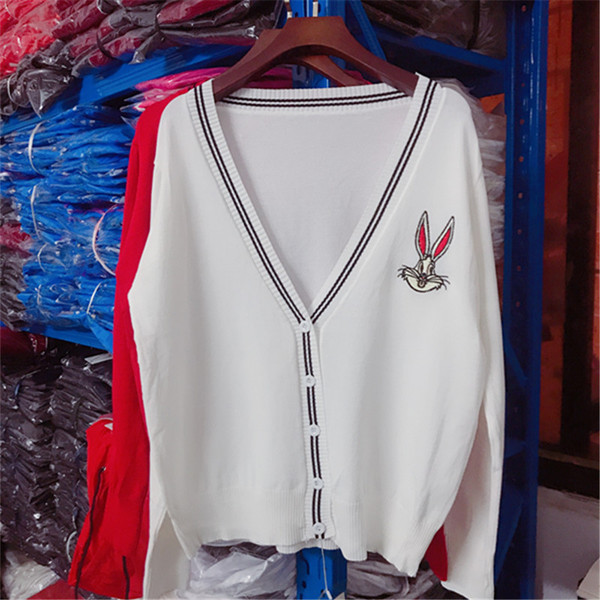 Cardigan de dama elegant cu broderie si decolteu in V in mai multe culori