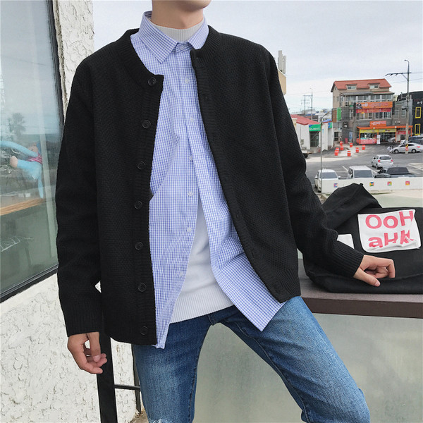 Vestă modernă pentru bărbați în negru