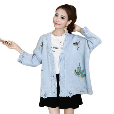 Νέο μοντέλο γυναικεία ζακέτα με κεντήματα και κουμπιά σε διάφορα χρώματα