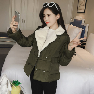 Дамско топло яке с копчета в няколко цвята