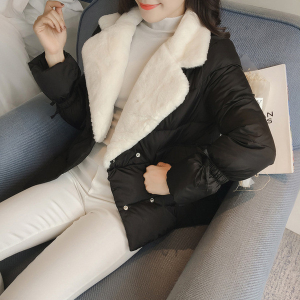 Дамско топло яке с копчета в няколко цвята