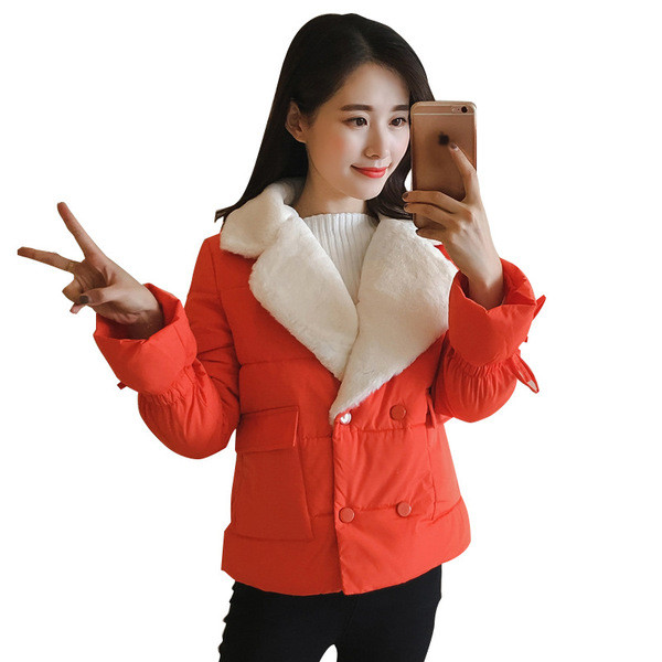 Дамско топло яке с копчета в няколко цвята