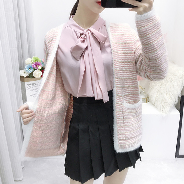 Vesta de dama eleganta cu buzunare in doua culori