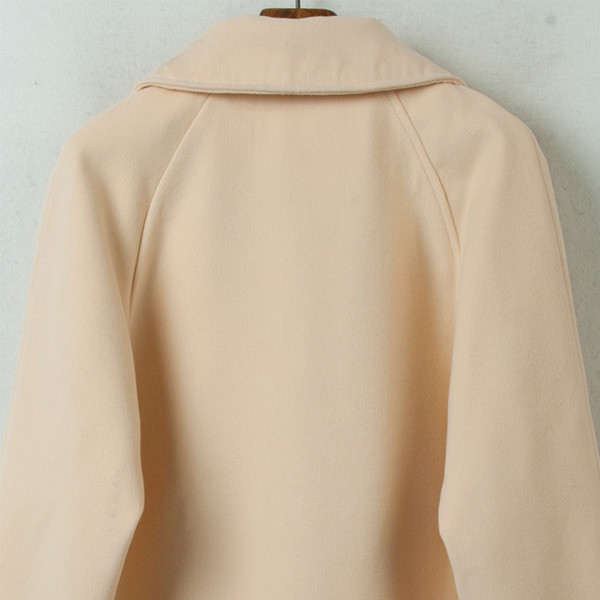 Ежедневно дамско палто дълъг модел с джобове в два цвята 