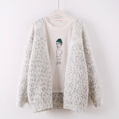 Vesta de dama model casual in gri si roz