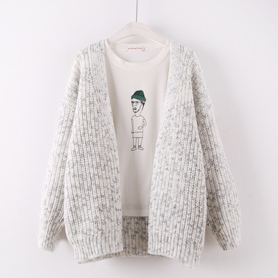 Vesta de dama model casual in gri si roz