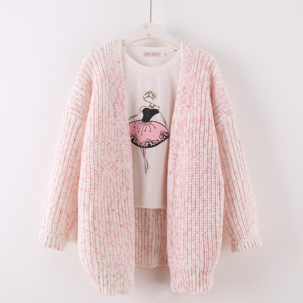 Vesta de dama model casual in gri si roz