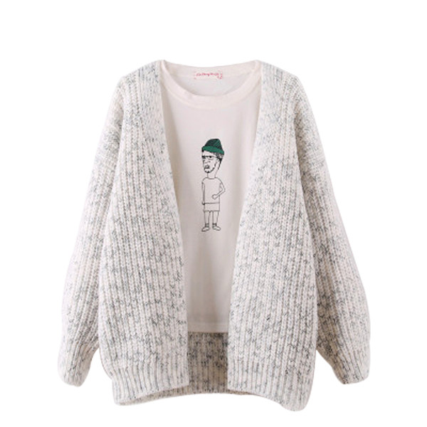 Vesta de dama model casual in gri si roz