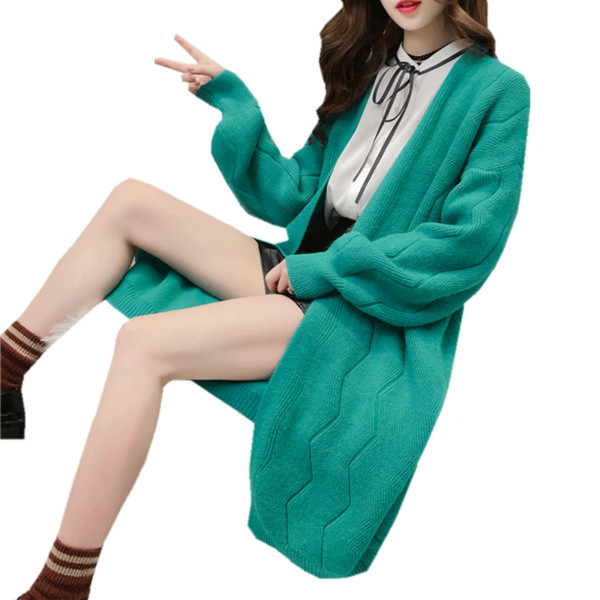 Vesta lunga de dama cu decolteu in V in mai multe culori