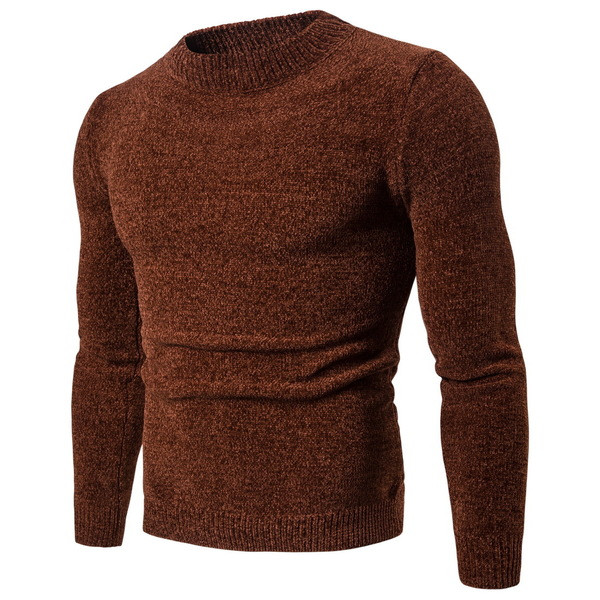 Зимен мъжки пуловер в четири цвята - Slim модел