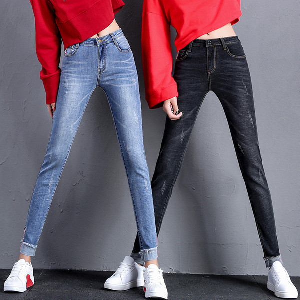 Blugi de dama moderni Model Slim in doua culori