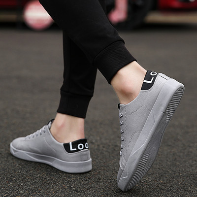 Ежедневни мъжки кецове в три цвята с надпис