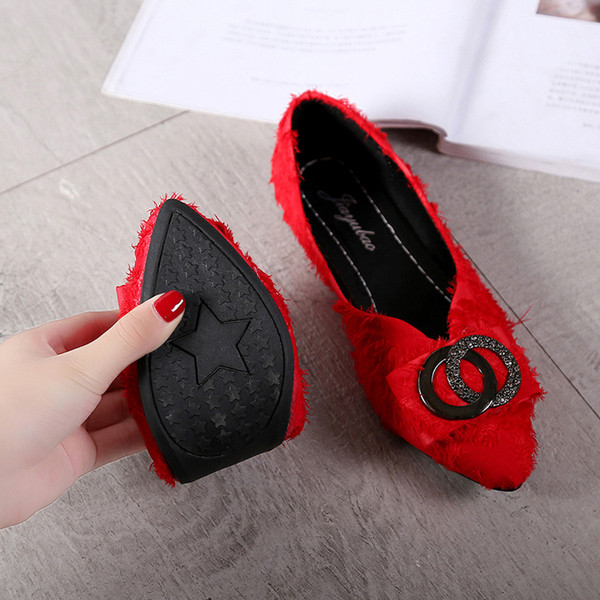 Елегантни дамски мокасини с метална декорация в три цвята