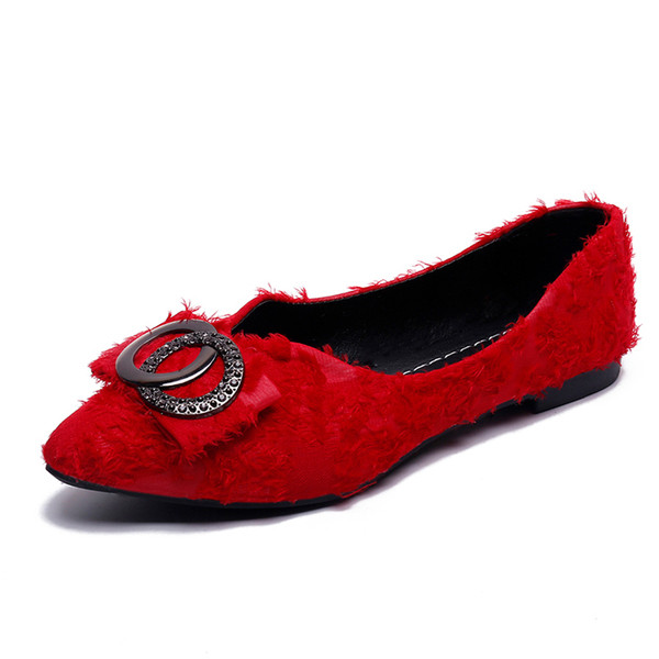 Елегантни дамски мокасини с метална декорация в три цвята