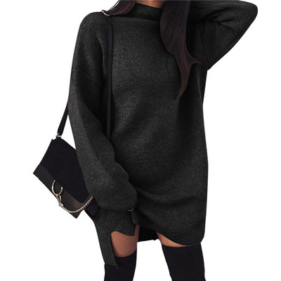 НОВО Зимна дамска рокля в няколко цвята