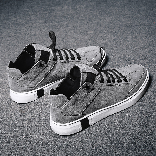 Мъжки модерни високи кецове в три цвята