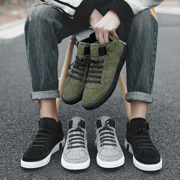 Мъжки модерни високи кецове в три цвята