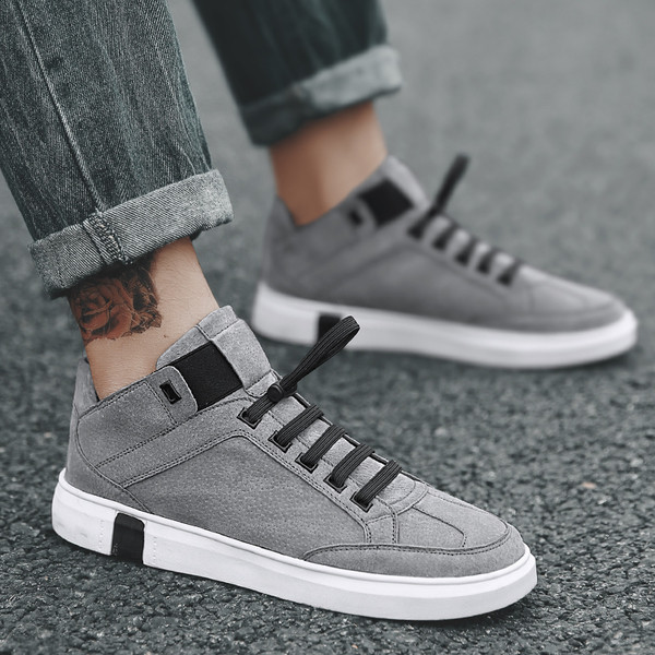 Мъжки модерни високи кецове в три цвята