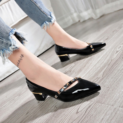 Noi mocasini eleganti de dama cu decor metalic in trei culori