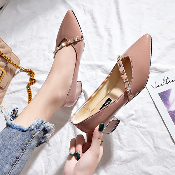 Noi mocasini eleganti de dama cu decor metalic in trei culori