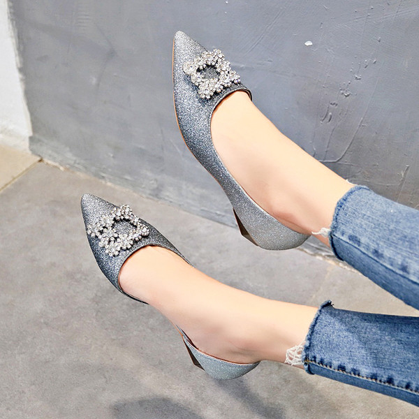 Mocasini eleganti de dama cu pietre decorative in doua culori