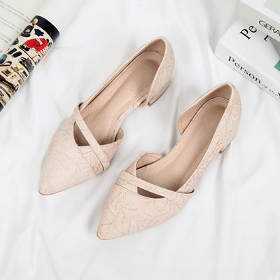 Mocasini eleganti de dama cu toc in trei culori