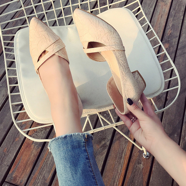 Mocasini eleganti de dama cu toc in trei culori