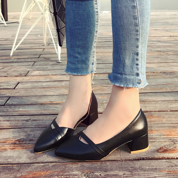 Mocasini eleganti de dama cu toc in trei culori