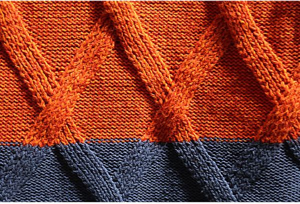 Модерен детски пуловер за момчета в преливащи се цветове