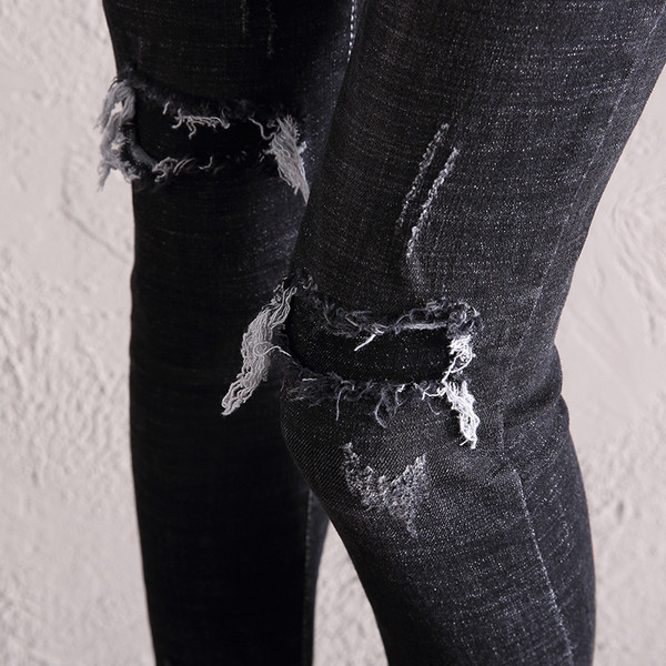 Blugi de dama in doua culori cu motive rupte