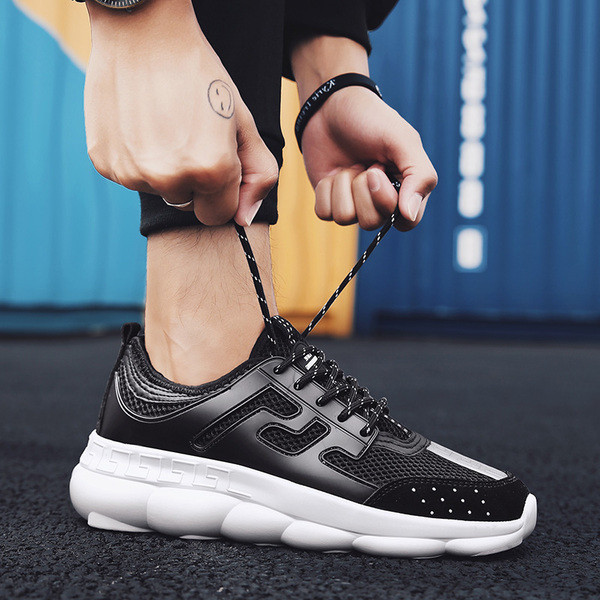 Небрежни мъжки маратонки с висока подметка