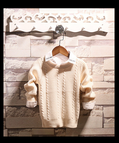 Модерен детски пуловер в три цвята за момчета