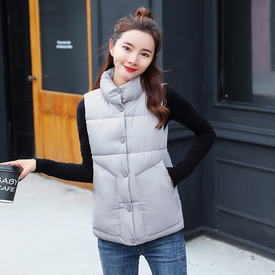 Fém gombos női mellény öt színben