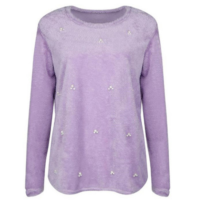 НОВО Модерен дамски плътен пуловер в няколко цвята