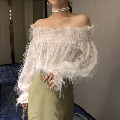 Μοντέρνα γυναικεία μπλούζα με χαλαρούς ώμους σε τρία χρώματα