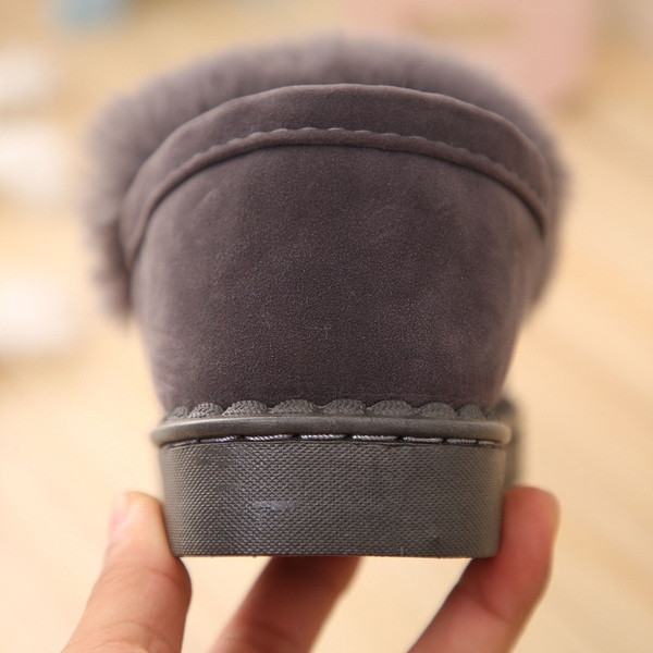 Детски пантофи с пайети и пух в три цвята