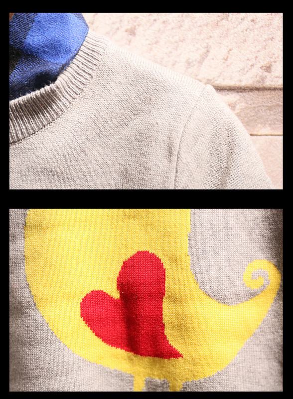 Παιδικό πουλόβερ για αγόρια σε μπλε, κόκκινο και γκρι χρώμα