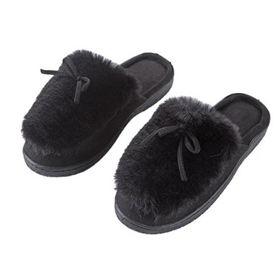 Дамски пантофи с пух в четири цвята