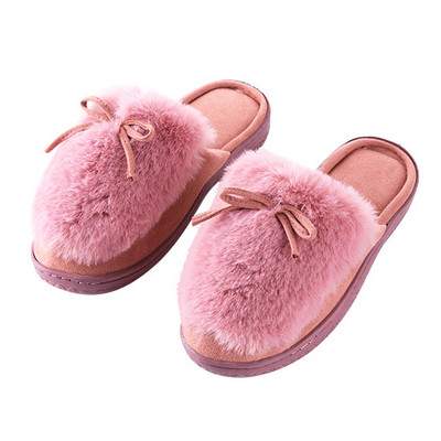 Дамски пантофи с пух в четири цвята