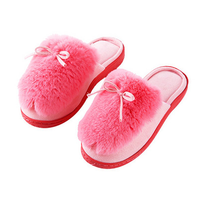 Дамски пантофи с пух в четири цвята