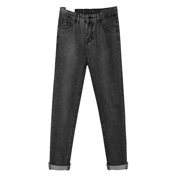 Blugi de dama in doua culori inchise - model larg