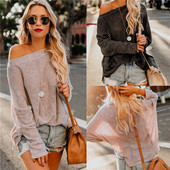 ХИТ Модерна дамска блуза свободен модел в тъмен и светъл цвят