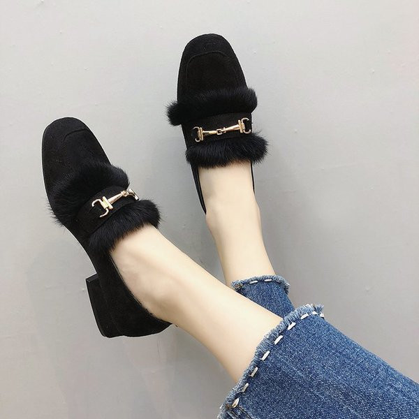 Mocasini moderni de dama cu decor metalic si puf in doua culori