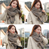 Eșarfă groasă de damă în diferite culori