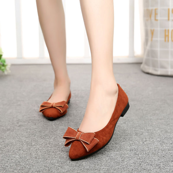 Дамски модерни мокасини с панделка в три цвята