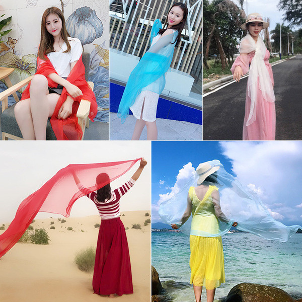 Eșarfă modernă de mătase pentru femei în diferite culori