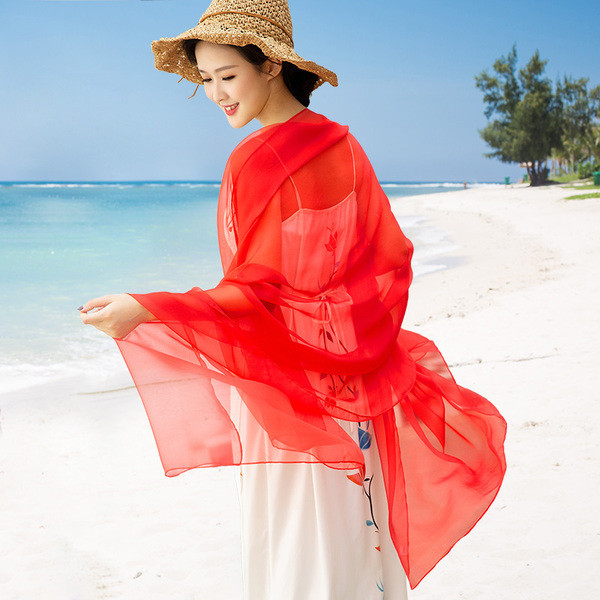 Eșarfă modernă de mătase pentru femei în diferite culori